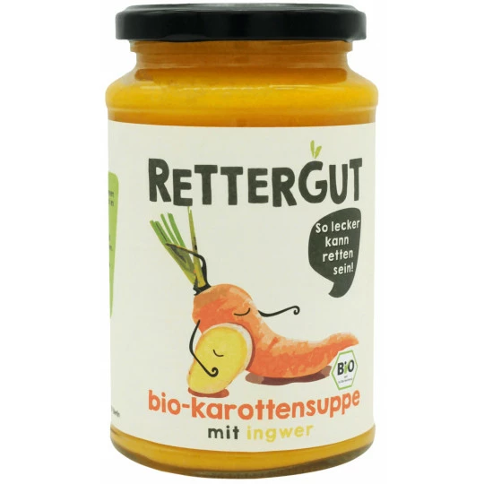 Rettergut Bio Karottensuppe Mit Ingwer 375ML 3 Rettergut Bio Karottensuppe Mit Ingwer 375ML
