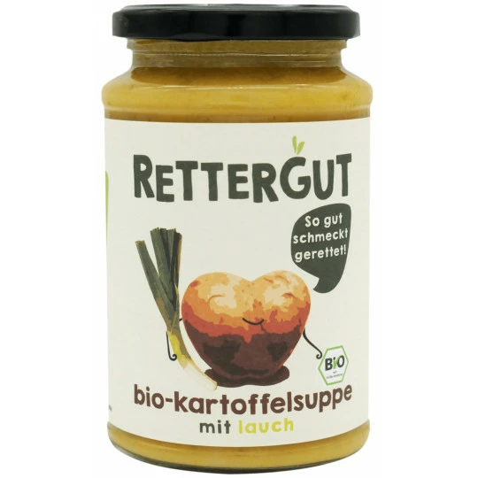 Rettergut Bio Kartoffelsuppe Mit Lauch 375ML 3 Rettergut Bio Kartoffelsuppe Mit Lauch 375ML