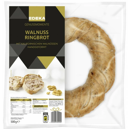 EDEKA Genussmomente Walnuss Ringbrot 500G 3 EDEKA Genussmomente Walnuss Ringbrot 500G