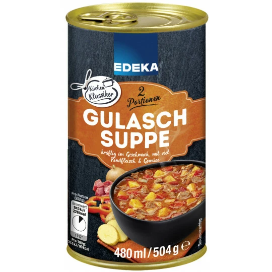 EDEKA Gulaschsuppe 480 Ml 3 EDEKA Gulaschsuppe 480 Ml