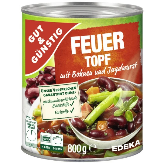 Gut & Günstig Feuertopf 800G 3 Gut & Günstig Feuertopf 800G