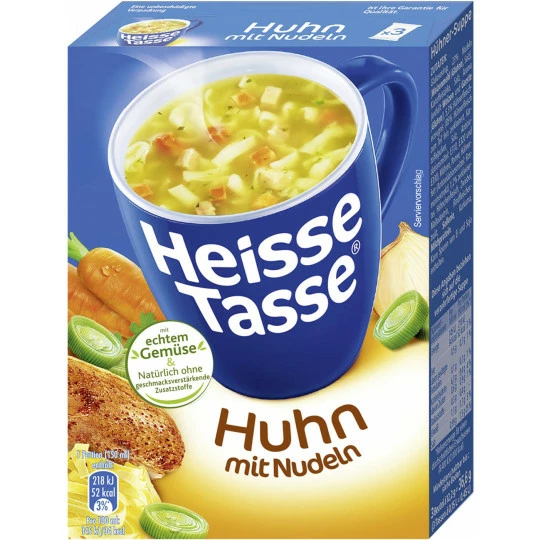 Heisse Tasse Huhn Mit Nudeln Suppe 36,6G 3 Heisse Tasse Huhn Mit Nudeln Suppe 36,6G