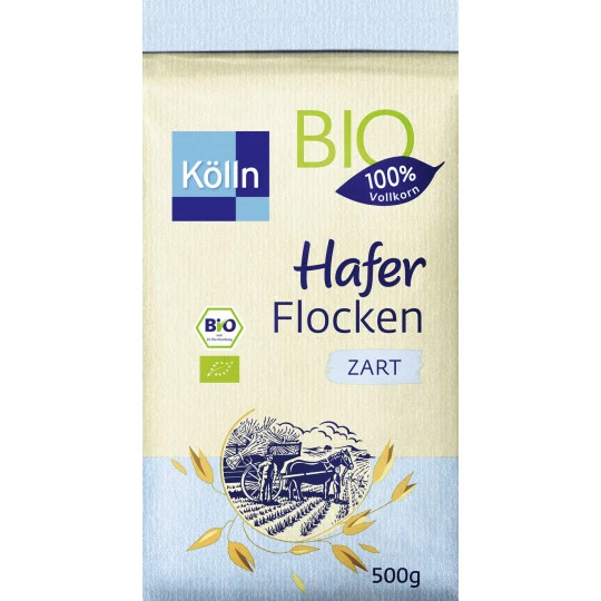 Kölln Bio Haferflocken Zart 500G 3 Kölln Bio Haferflocken Zart 500G