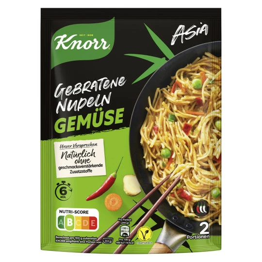 Knorr Asia Gebratene Nudeln Gemüse 125G 3 Knorr Asia Gebratene Nudeln Gemüse 125G