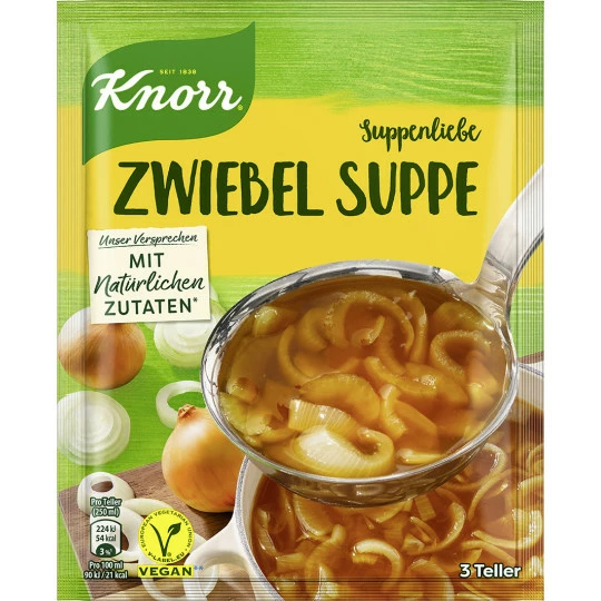 Knorr Suppenliebe Zwiebel Suppe 46G 3 Knorr Suppenliebe Zwiebel Suppe 46G