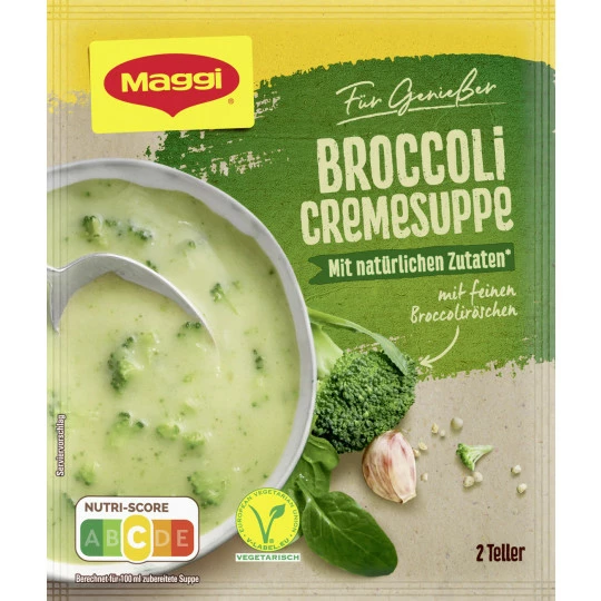Maggi Für Genießer Broccoli Creme-Suppe Ergibt 500ML 3 Maggi Für Genießer Broccoli Creme-Suppe Ergibt 500ML