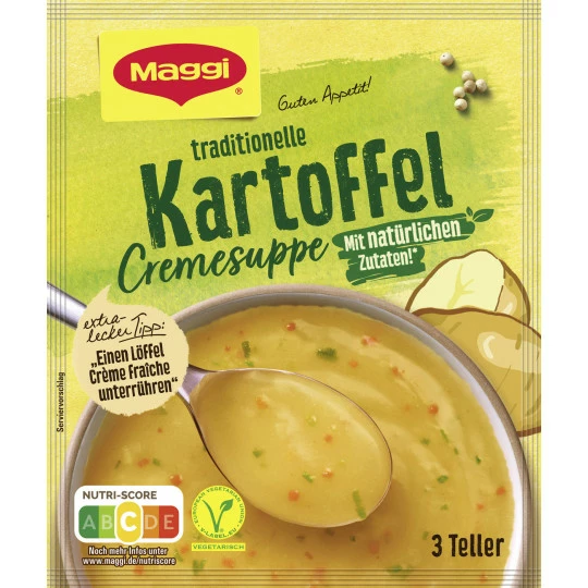 Maggi Guten Appetit Traditionelle Kartoffel Cremesuppe Ergibt 750ML 3 Maggi Guten Appetit Traditionelle Kartoffel Cremesuppe Ergibt 750ML