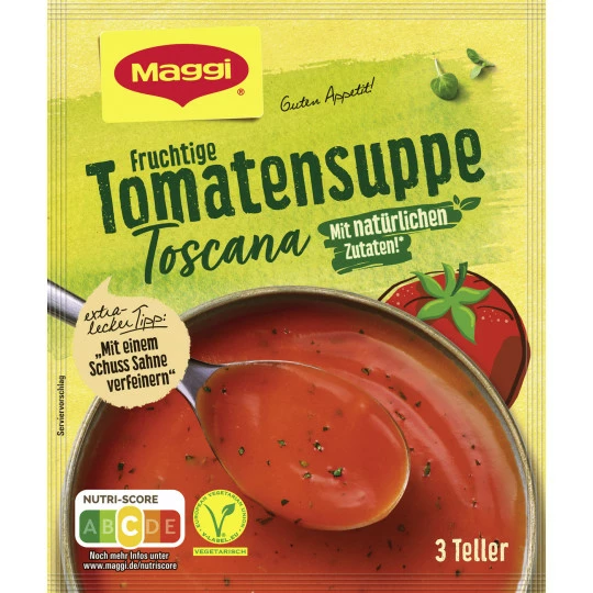 Maggi Guten Appetit Fruchtige Tomatensuppe Toscana Ergibt 750ML 3 Maggi Guten Appetit Fruchtige Tomatensuppe Toscana Ergibt 750ML